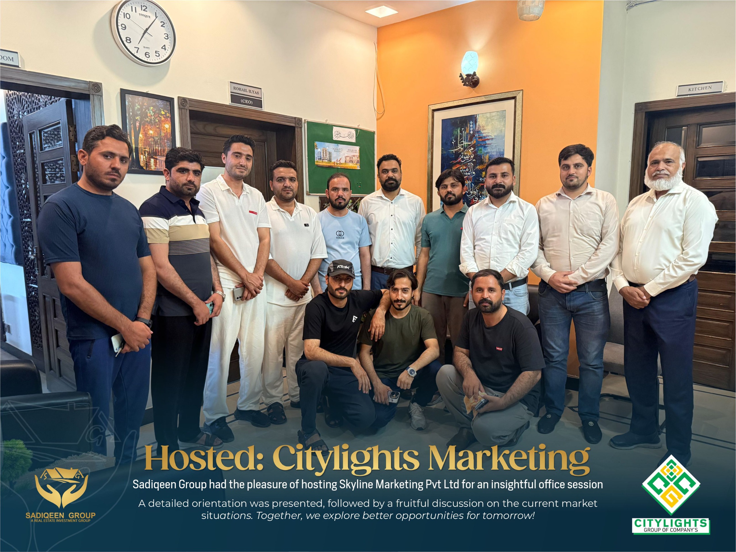 Team CityLights & Sadiqeen Group: Trust-Building Orientation & Project Showcase